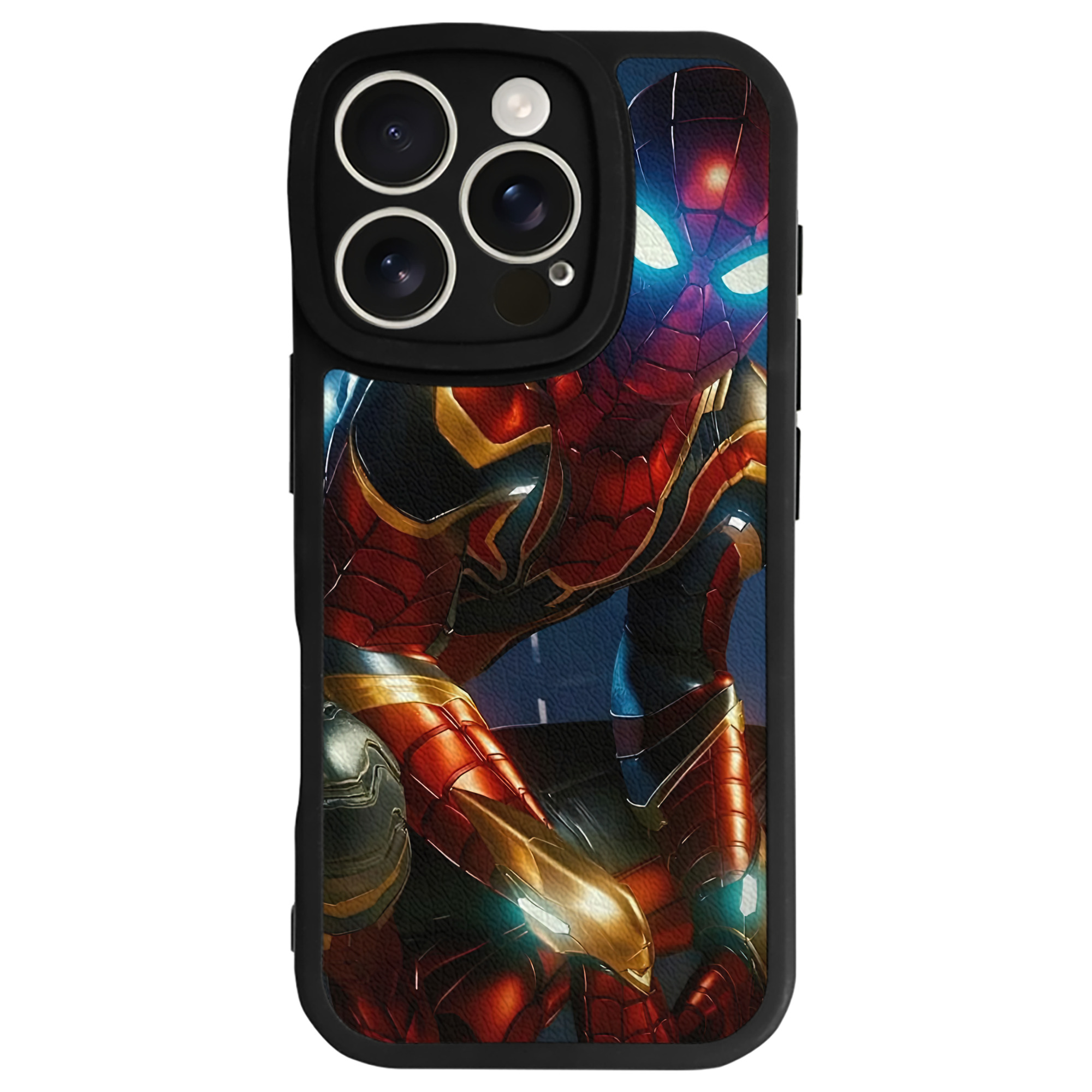 （画像用） Spider Man スパイダーマン 【iPhone 16シリーズ対応】シリコンスマホケース（レザー調） 材質：シリコン